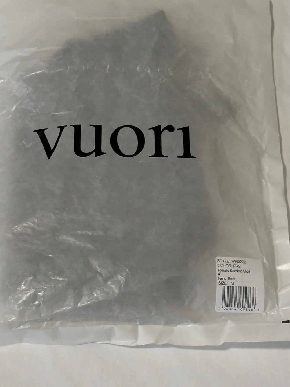 Vuori Pointelle Seamless Short 4 French Roast brown NEW